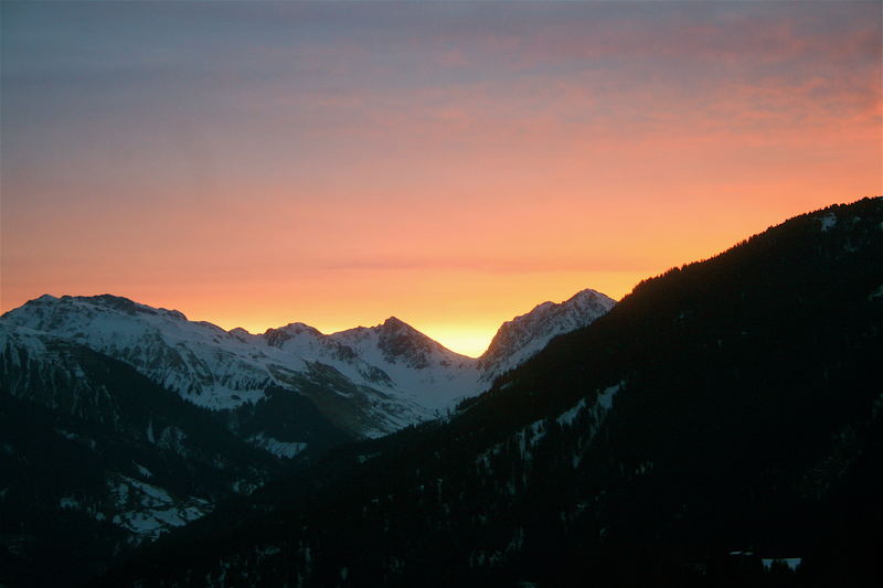 Tschiertschen Sonnenaufgang