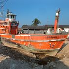 Tsunami destroyed boats in Ban Nam Khem