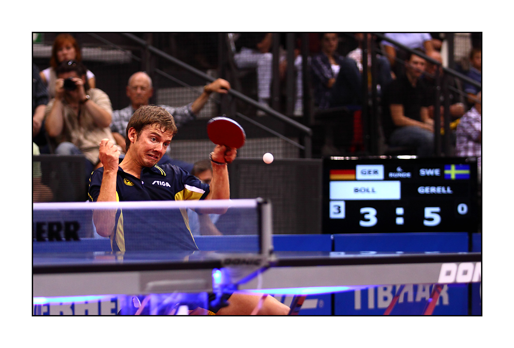 TT-EM Viertelfinale: Pär Gerell : Timo Boll 0:4