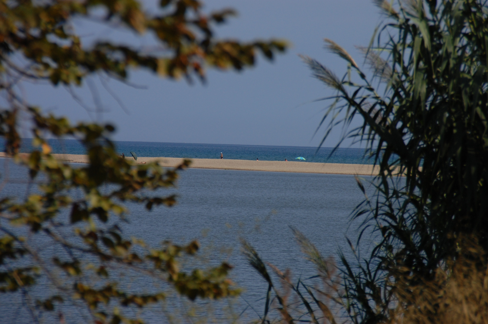 Têt Übergang ins Mittelmeer (Canet en Roussillon)