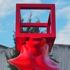 Tête carrée rouge   -  Sacha Sosno