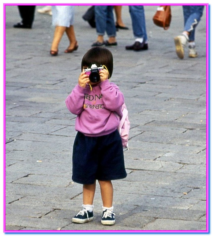 tu mi fotografi ,io ti fotografo mini turista a venezia