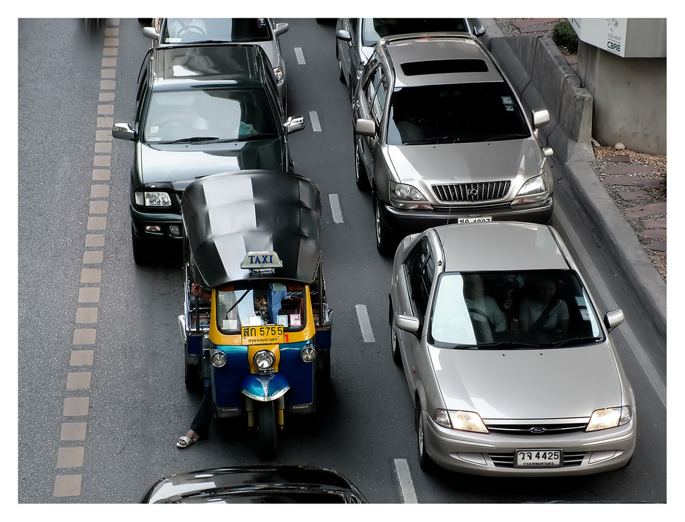 Tuc Tuc in Traffic Jam