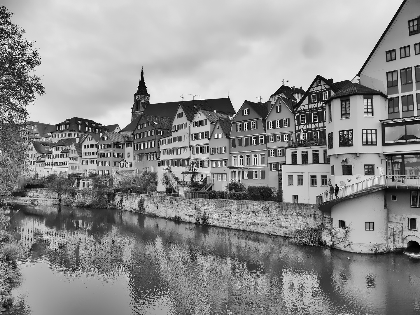 Tübingen am Neckar - Version S/W