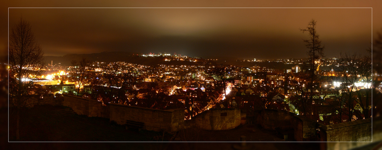 Tübingen bei Nacht.