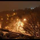 Tübingen bei Nacht und Schnee