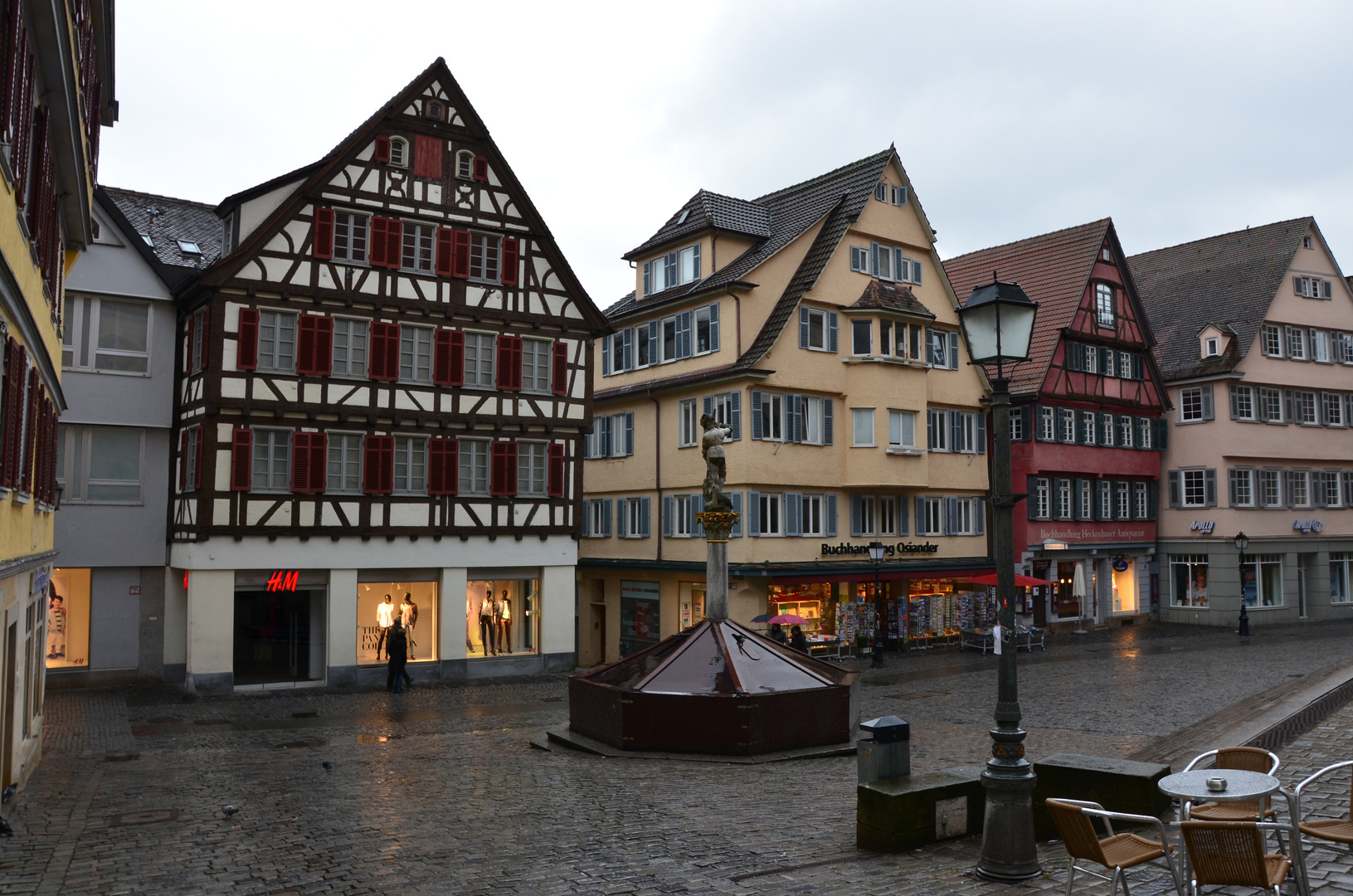 Tübingen bei Regenwetter