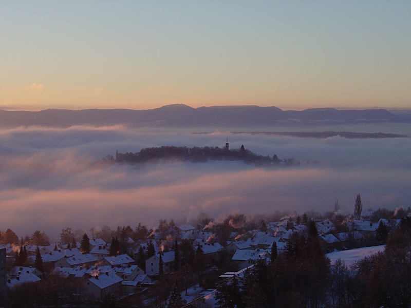 Tübingen erwacht Foto & Bild nebelstimmungen, wetter, natur Bilder