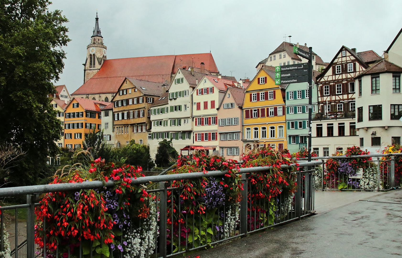 Tübingen im Regen