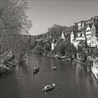 Tübingen - Partie am Neckar - mit Hölderlinturm...