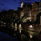 Tübinger Neckarblick am Abend