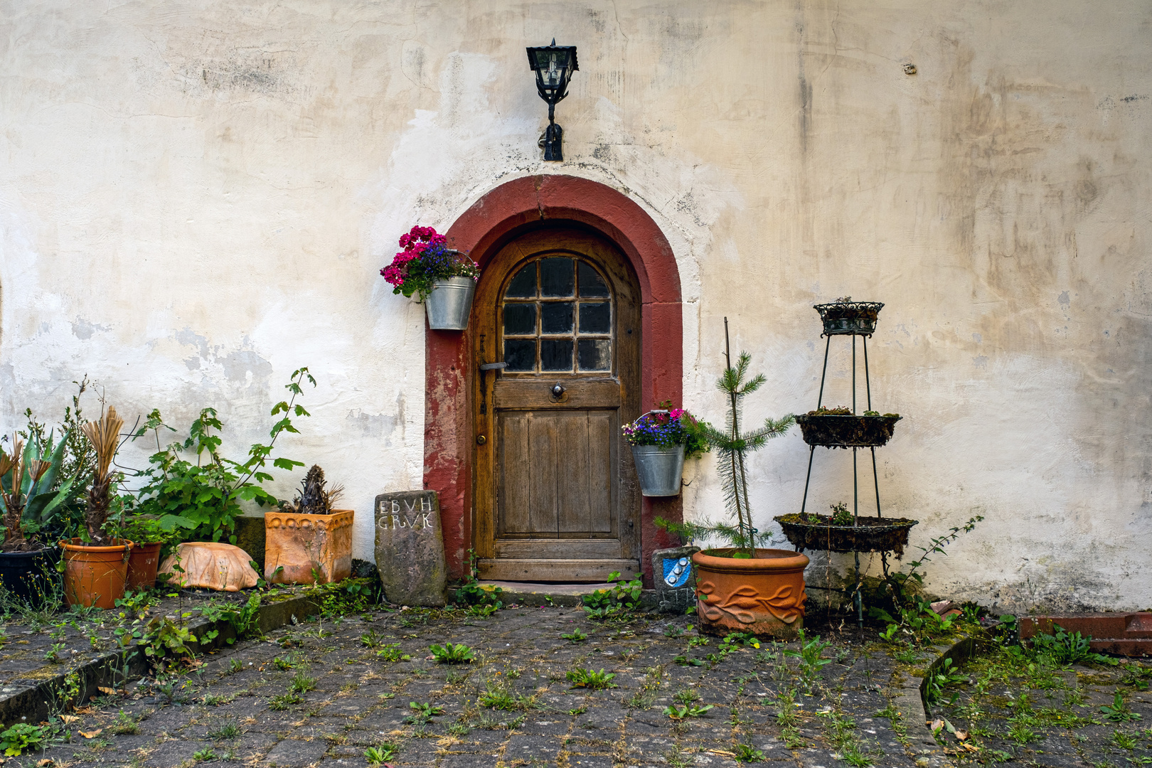 Tür auf der Burg Gamburg