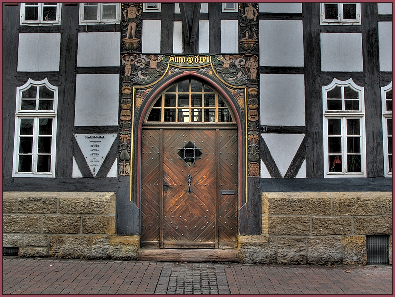 Tür der Stadtbibliothek