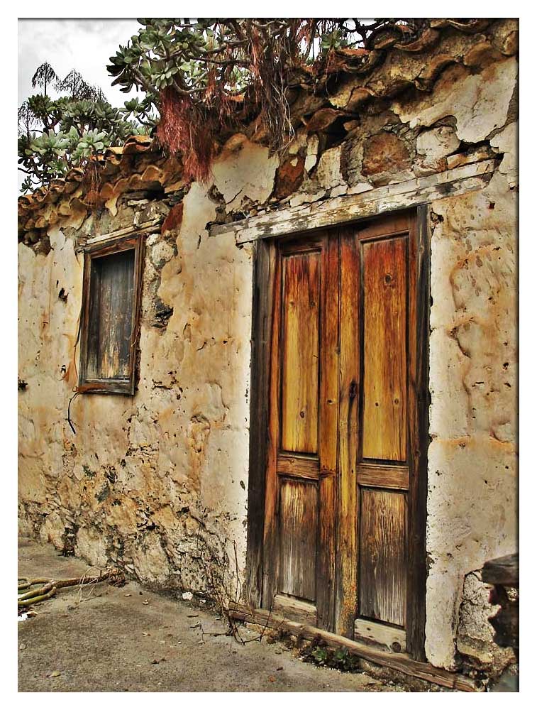 Tür eines spanischen Landhauses