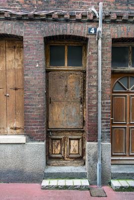 Tür in der Unterstadt von Le Tréport