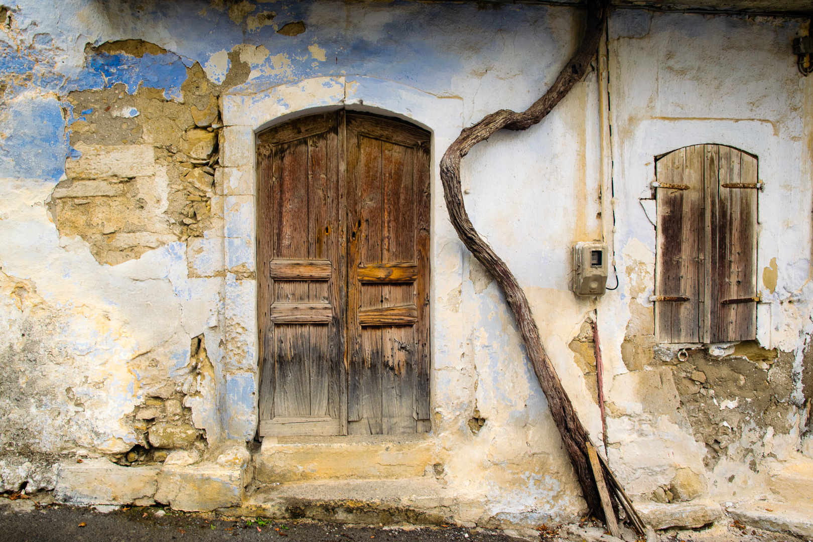 Tür in Margarites, Kreta, Griechenland