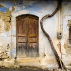 Tür in Margarites, Kreta, Griechenland