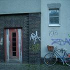 Tür und Fahrrad