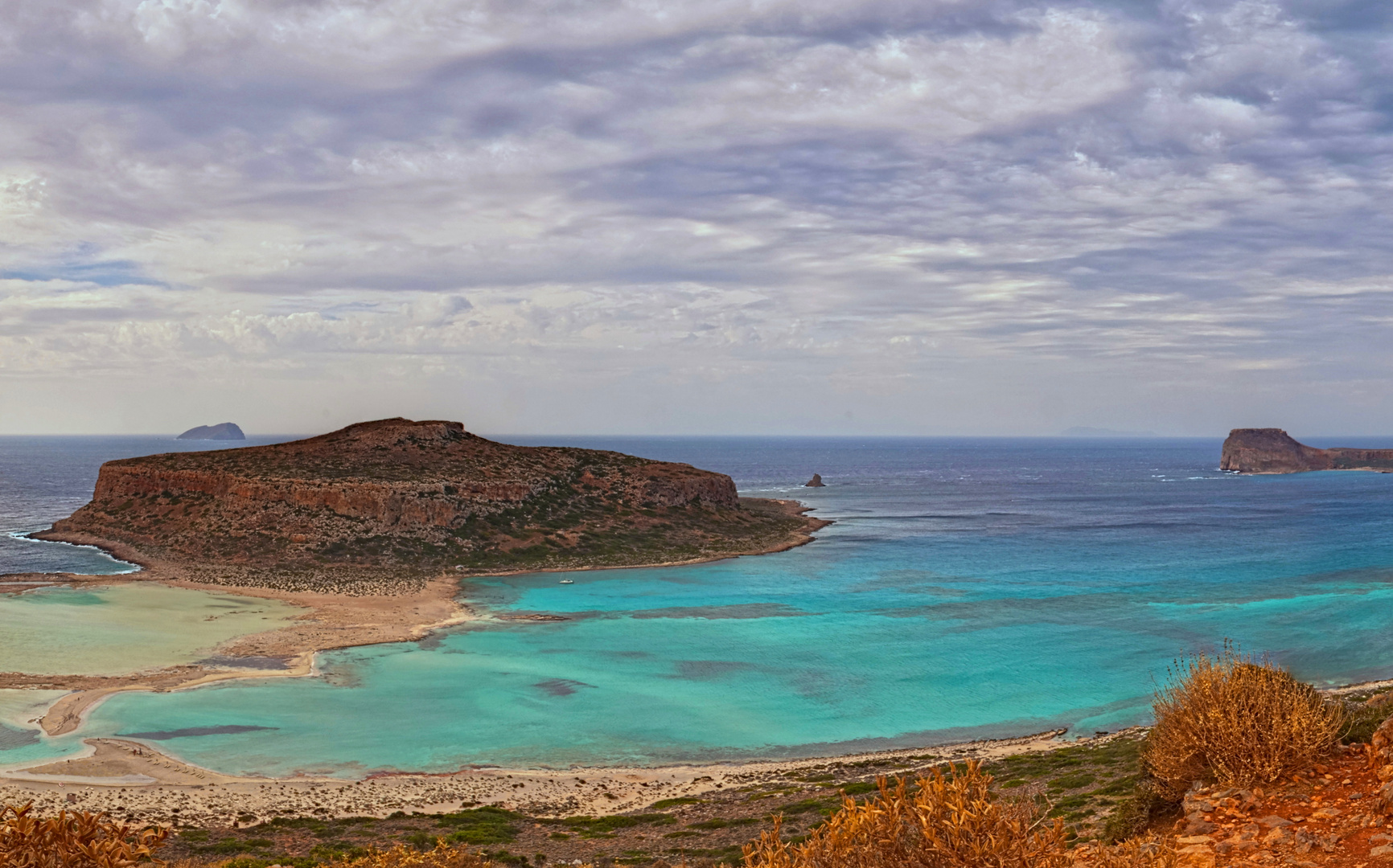 Türkisblaue Lagune auf Kreta