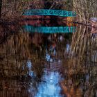 Türkise Brücke über den Alsterlauf