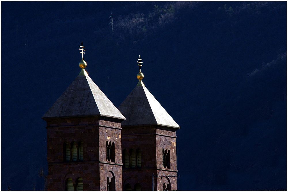 Türme der Herz-Jesu-Kirche in Bozen