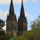 Türme der St.-Peter-und-Paul-Kirche auf dem Vysehrad