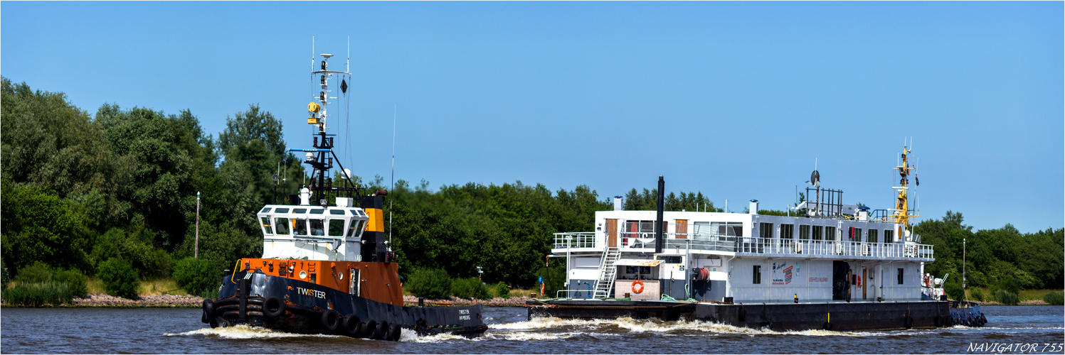 Tug TWISTER, Kiel - Canal, Germany.