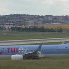 TUI Passagiermachine am Stuttgarter Flughafen