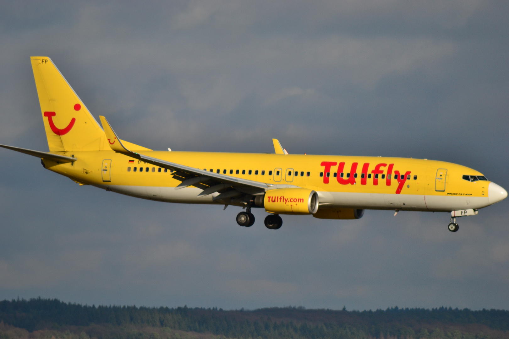 TuiFly in Anflug auf Köln