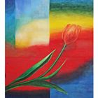 Tulpe in Acryl