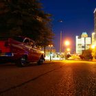 Tulsa Skyline with Car - Route 66