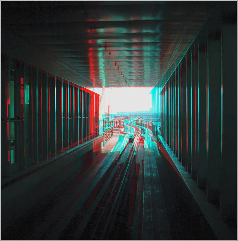 Tunell 3D Rot/Cyan