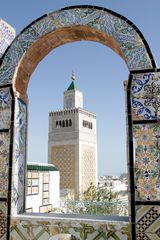 Tunis 2016; Blick auf die Zaituna von einer der berühmten Terassen