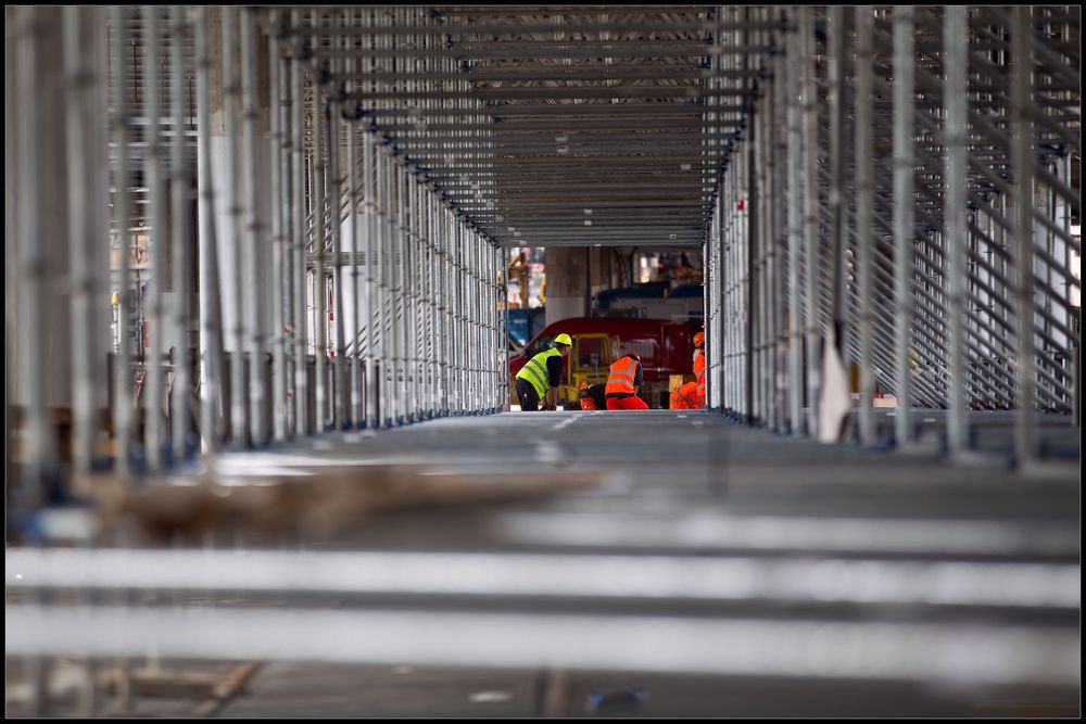 Tunnel-Baustelle ?