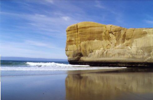 Tunnel Beach bei Dunedin, Südinsel Neuseeland