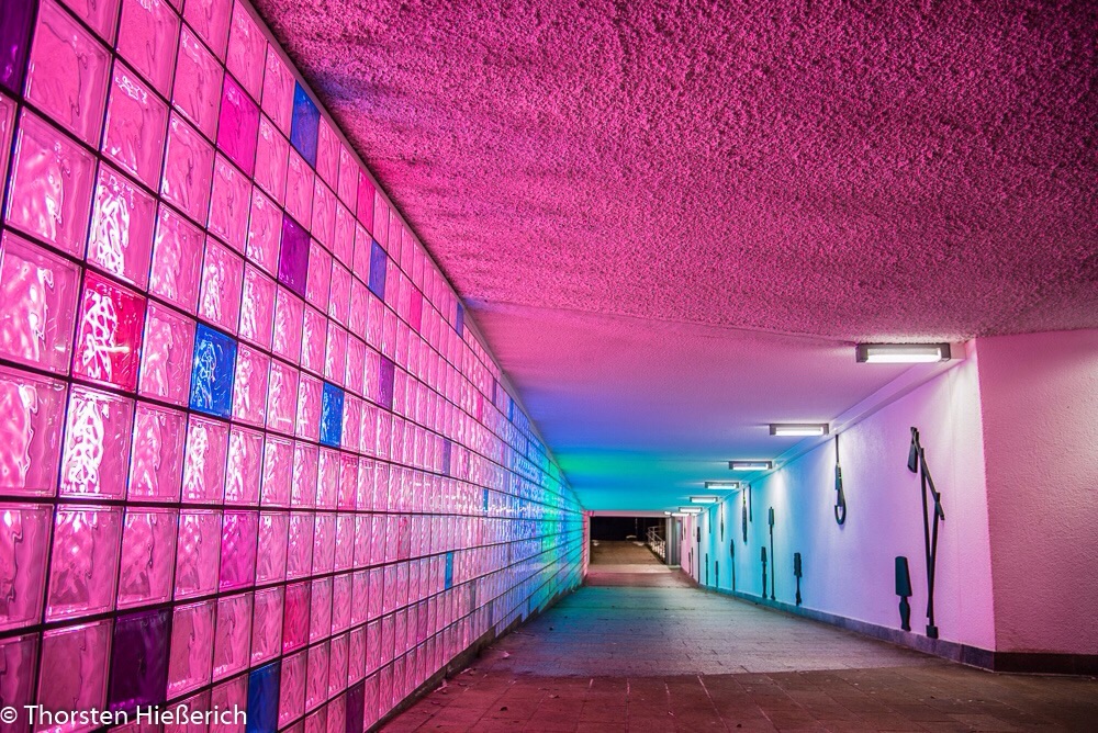 Tunnel des Lichts an Neujahr