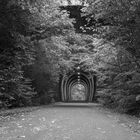 Tunnel in Schwarz-Weiß