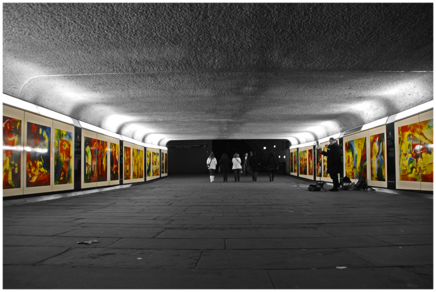 Tunnel near the Tower Hill Station