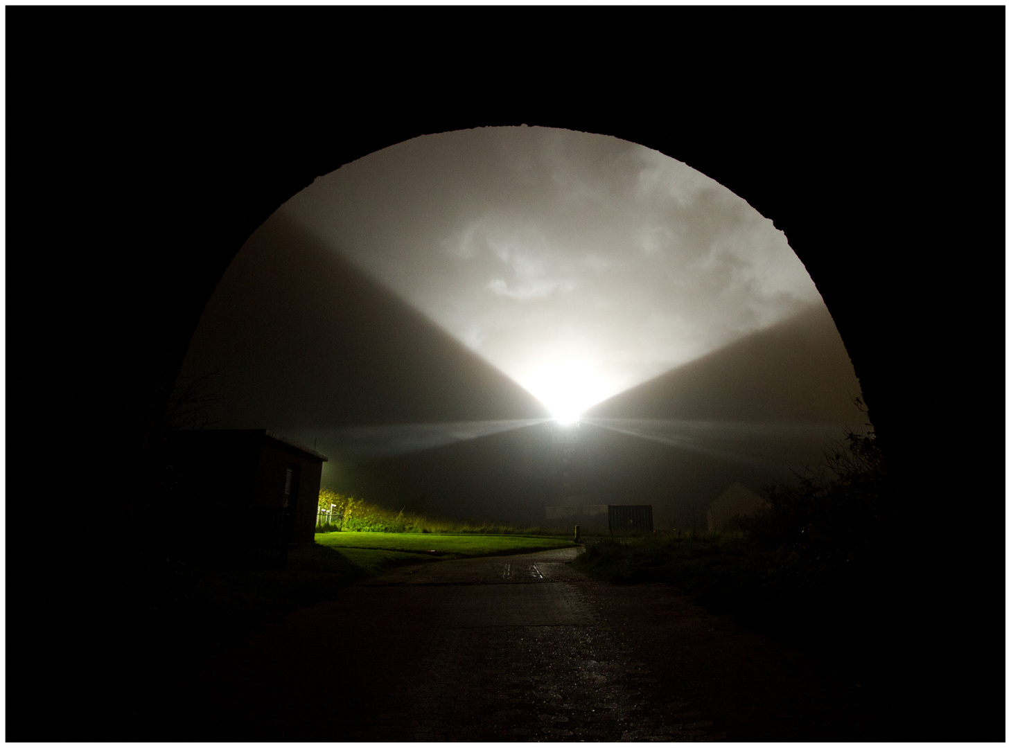 Tunnel-Nebel-Blick