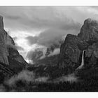 Tunnel View Misty Morning Black & White