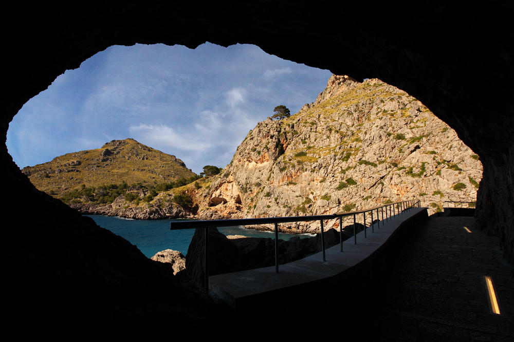 Tunnel zum Torrent de Parais Mallorca