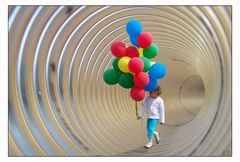 Tunnel zur Rettung der Ballons