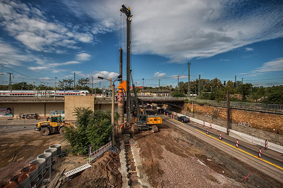 Tunnelbaustelle Kölner Platz....