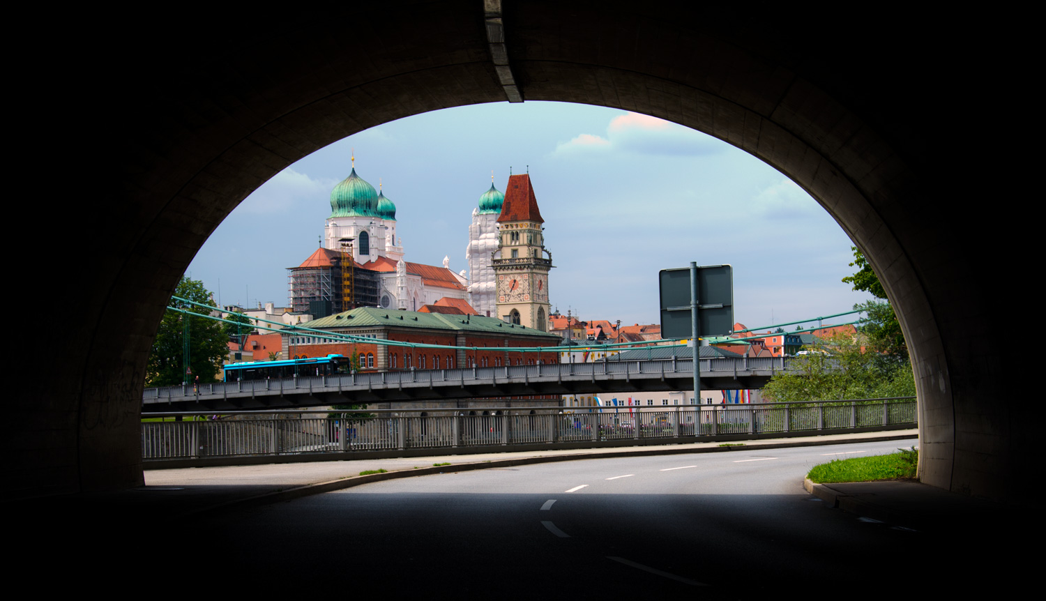 Tunnelblick auf Passau