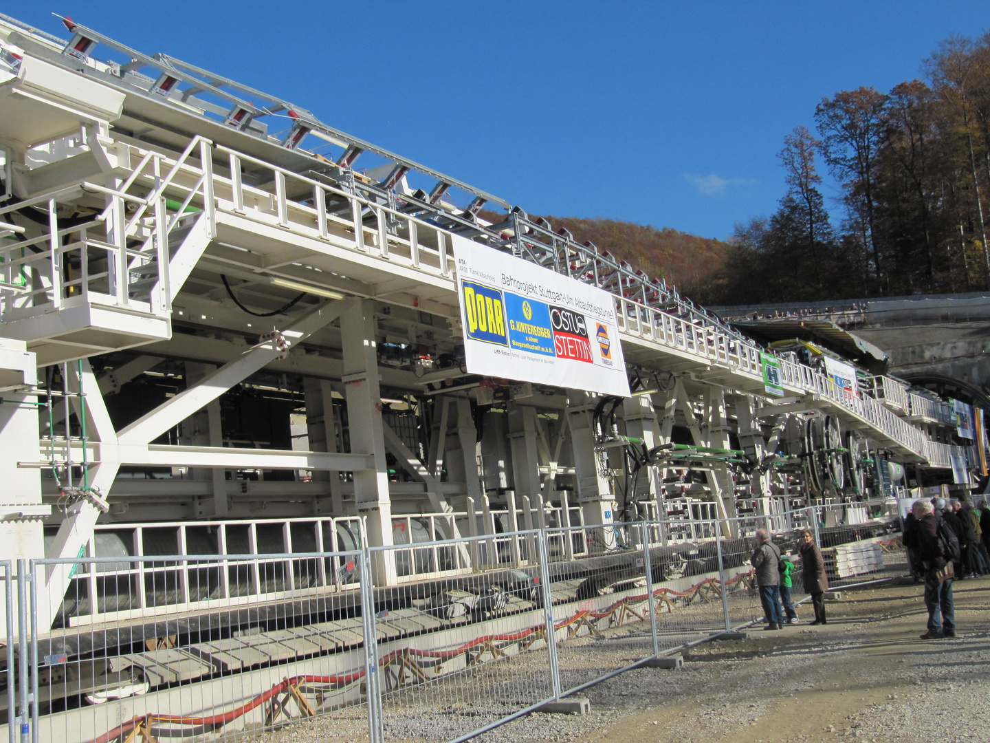 Tunnelbohrmaschine Portal Aichelberg