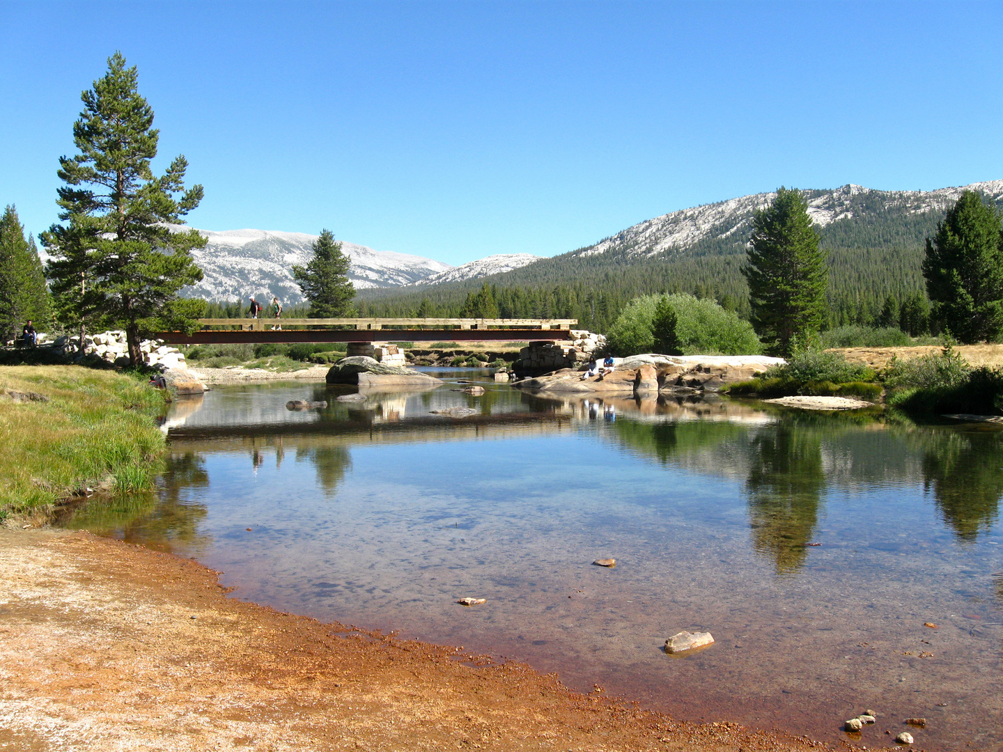 Tuolumne Meadows im Hochland von Yosemite