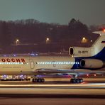 Tupolev at night