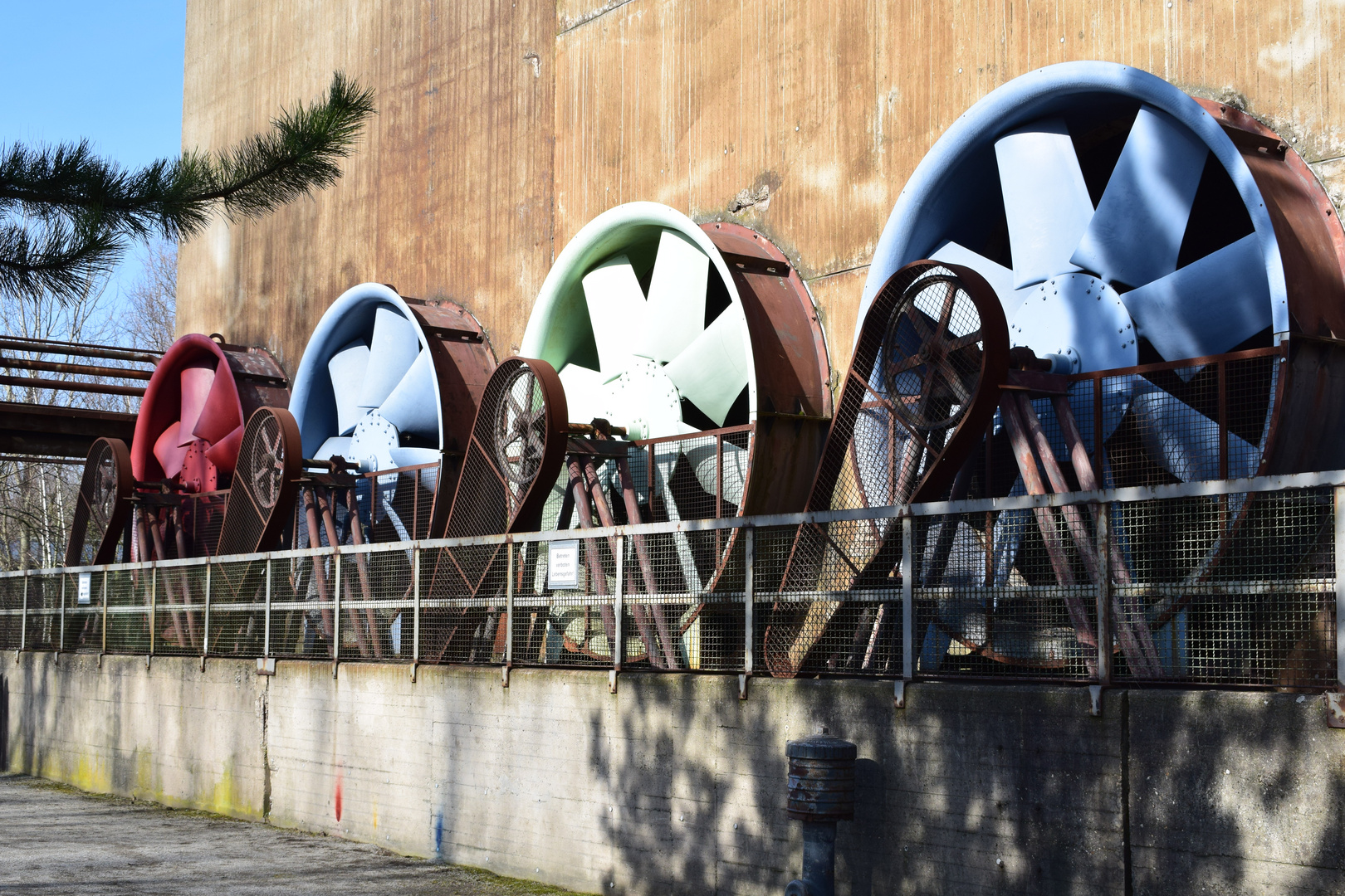 Turbinenräder im Landschaftspark Nord