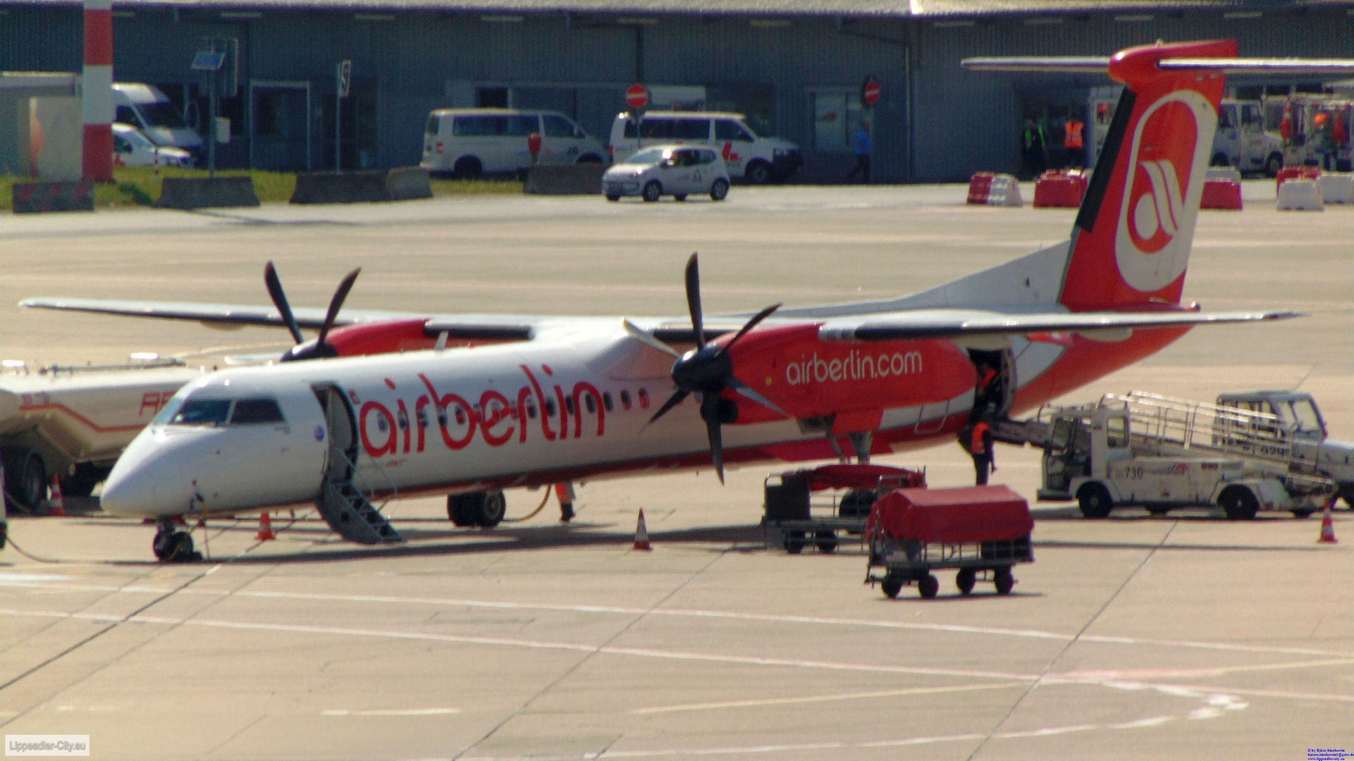 Turboprobmaschine am Düsseldorfer Airport