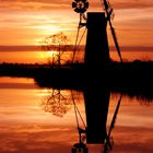 Turf Fen mill sunset